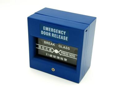 China System sensor Manual Alarm Call Point fire alarm , Blue and wireless for sale