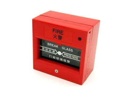 China Red break glass Manual Alarm Call Point Fire Alarm ,  resettable call point for sale