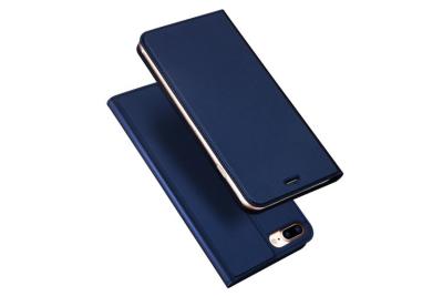 China PU Leather iPhone 7 Plus Protective Cases Smooth Magnet Card Holder for sale