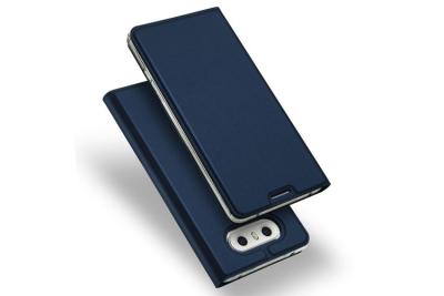 China Dark Blue Sony Xperia XZ Case , TPU PU Leather Magnet Mobile Phone Covers for sale