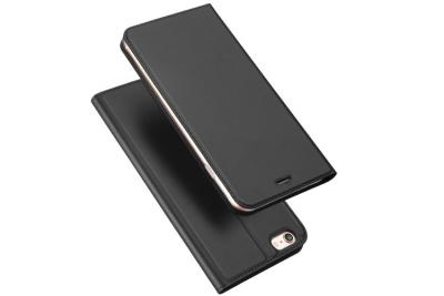 China Book Style iPhone Protective Cases Black color leather case for iphone 6 for sale