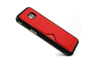 China Shockproof Samsung Cell Phone Covers A5 Card Holder Red Slip Resistant for sale