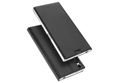 China PU Leather Sony XZ Phone Cover TPU Magnets Shockproof With Card Holder for sale