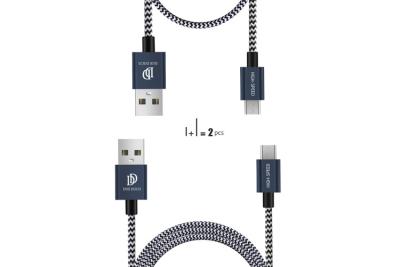 China Nylon Braided Wire Micro USB Data Cable USB 2.0 Three Colors Options for sale