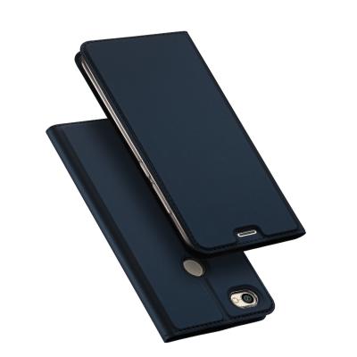 China Black Xiaomi Y1 Custom Leather Cell Phone Cases With 360 Degree Protection for sale