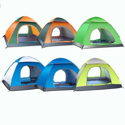 China Diagonal Bracing Type Portable Cheap Tent 4 Person Discount Camping Waterproof Outdoor Tents For Sale for sale