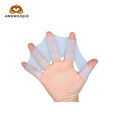 China Webbed Silica Gel Swim Hand Training Glove for Swimming, Surfing, Diving, Water Exercise for sale