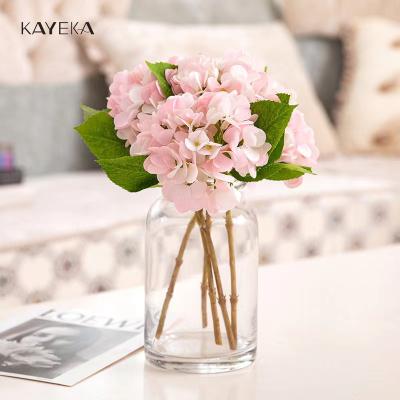 China Romantics KYK Artificial Flowers Hydrangea Silk Stem for Kinds of Colors for Wedding Decoration for sale