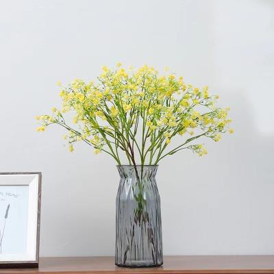 China Hot Selling Wedding Home Decotation Wild Plastic Flowers Mini Artificial Flower Plants Wholesale For Wedding Holiday Decoration for sale