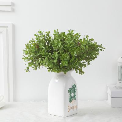 China Party Decoration Plant Wholesale Artificial Preserved Boxwood Bouquet FOR Holiday Home Decoration for sale