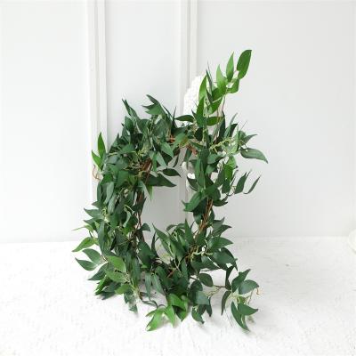 China Outdoor Indoor Decor The Most Popular Succulent Plants Artificial Green Plant Willow Vines Hanging Plants For Wedding Party Garden Decoration for sale