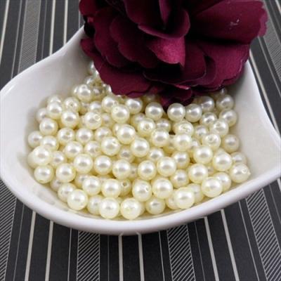 China Part Wholesale 3-30mm Faux ABS Loose Beads With Holes For Jewelry Making for sale