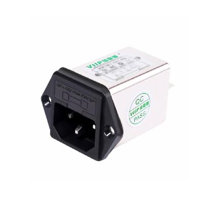 China 250V AC IR 16A HOT Single Tube Socket Power Outlet IEC Inlet Low Pass Safe Filter 16A For IT Medical Equipment for sale