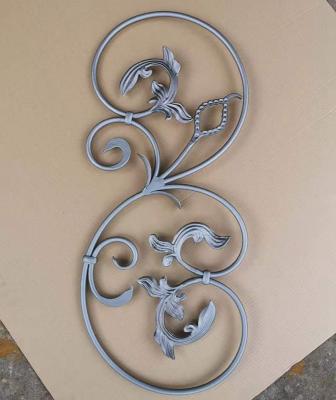 China Modern Indoor Outdoor Decorative Balustrade Rosette Panels Wrought Iron For Sale for sale