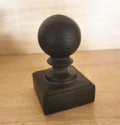 China OUYA Cast Iron Factory Price Wrought Iron Fence Used Cast Iron Ball Post Caps for sale