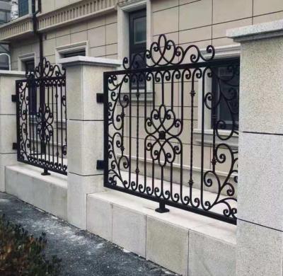 China OUYA High Quality Single Roller Series Decorative Wrought Iron Fence for sale