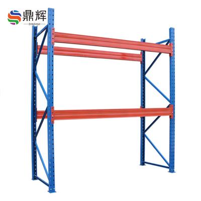 China 500kg Loading 4 Hole Butterfly Metal Garage Warehouse Steel Storage Shelf DH-008 Layer Assembled Rack Goods for sale