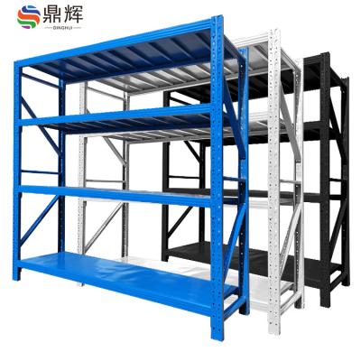 China Medium Duty Warehouse Storage System Racking Shelf Corrosion Protection Metal Boltless Rack for sale