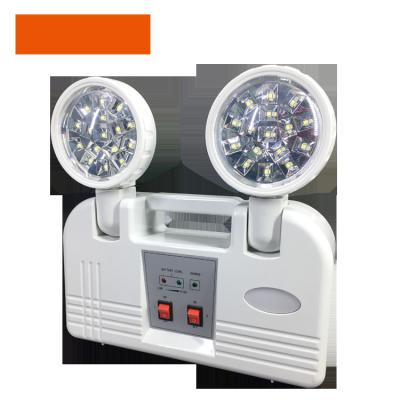 China 3Hours Approved Lithium 3Hours LED Rechargeable Backup Battery Low Price Battery Spot Tunnel Light Emergency Twin Light for sale