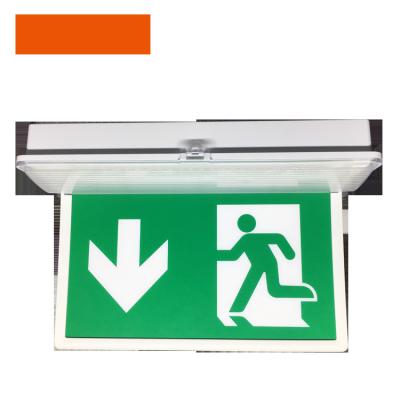 China CE CB IP65 Emergency Exit 50LM AC220-240V Dual Lumen Double Side Spot Green Runningman Light Cheap Exit Lighting Wiring Emergency Light for sale