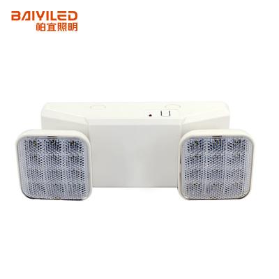 China Emergency Light Non Clamped Emergency Fixtures Wall Mounted LED Emergency Twin Spots Emergency Twin Head Light for sale