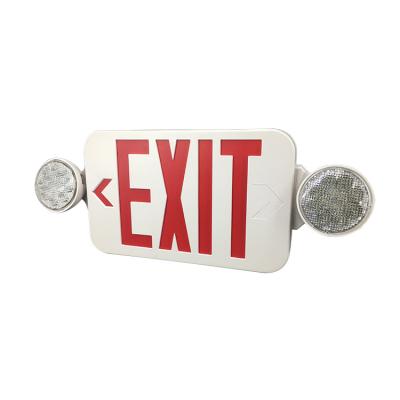 China Warm Professional 3W Wall Mounted Combo Manufacturer Emergency Security Light Large Emergency Combo Factory Exit Sign for sale