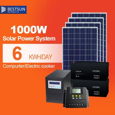 China 1KW 2KW 3KW / 5KW 6KW 8KW 10KW Solar Home Generator Single Panel 5 KW Solar Home System for sale