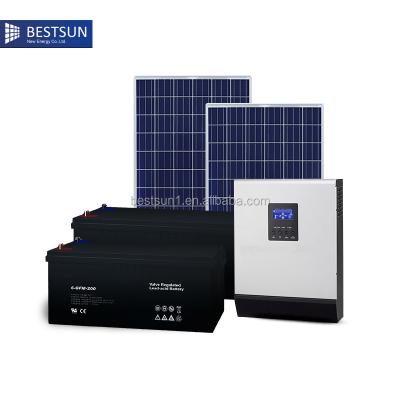 China Best Sunshine 3kwh 3kW Lithium Ion Battery Home Backup Grid Solar Off Grid Home Generator System for sale