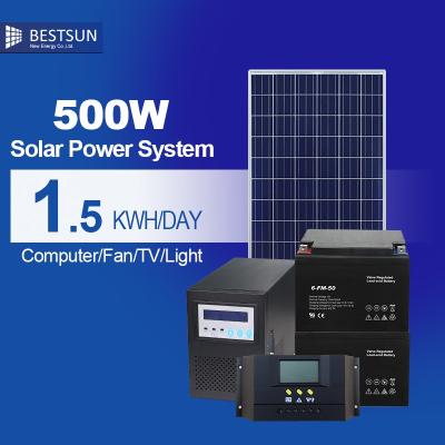 China Home solar thermoelectric generator off grid module solar power system500W for sale