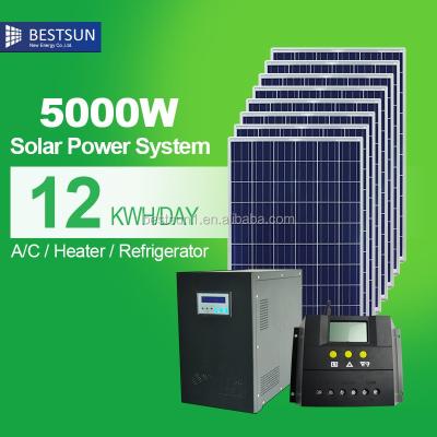 China Commercial PV Industry Competitive Price 5kw Home Solar Systems Commercial Grid Tied Solar Power System 3000W/on Grid Solar System With CE TUV ISO9001 for sale