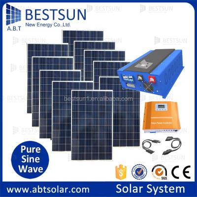 China BESTSUN 10000w Alibaba China home solar panel 10000 watt solar panel system for sale