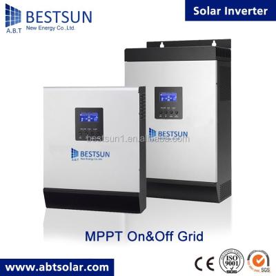 China Bestsun solar power system home hybrid solar power inverter 10kw split phase 120v 240v inverter with mppt charge controller for sale