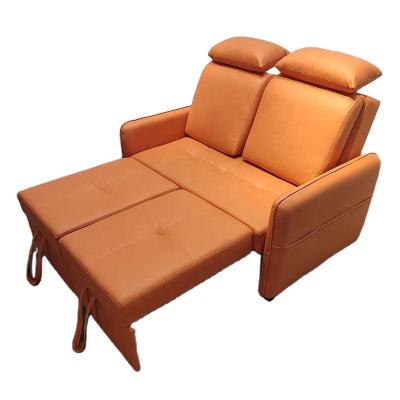 China Foldable Modern And Popular Custom Pillows Tech Orange Pilou Multifunctional Sofa Bed for sale