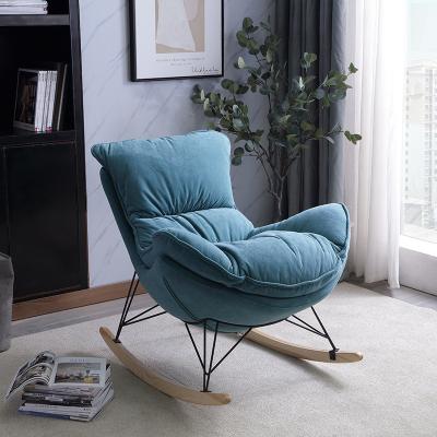 China Reclining Leisure Chair Lounge Fabric High End Comfortable Relaxing Rocking Chair Customized for sale