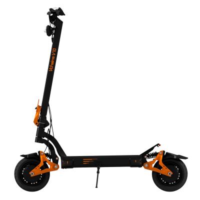 China v10 unisex vchains fixed handle foldable full tire electric scooter 600w orange 1000w 52v 23Ah for sale