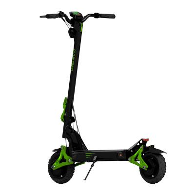 China v10 unisex vchains fixed foldable electric scooter green tire handle oil brake off-road OEM ODM 1200W 60V 52V 23Ah for sale