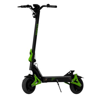 China v10 unisex vchains fixed handle tire foldable full mechanical brake electric scooter green ODM 1200W 60V 52V 23Ah for sale