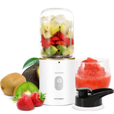 China Outdoor Portable Blender USB Size Rechargeable 350ml Cup Travel Blender Personal Juicer for sale