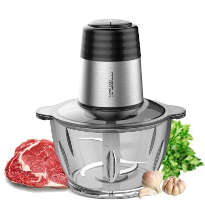 China Household Ranbem 224A 300w 2l Household Kitchen Chopper Electric Food Processor Mixer Stainless Steel Chopper for sale