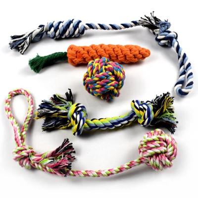 China Sustainable Pets Products 2023 Dog Rope Toys Set Puppy Chew Toy Interactive Dogs Puppy Toys for sale