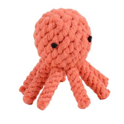 China Small Viable Large Dog Octopus Toys For Dog Funny Chew Knot Durable Cotton Rope Puppy Toy for sale