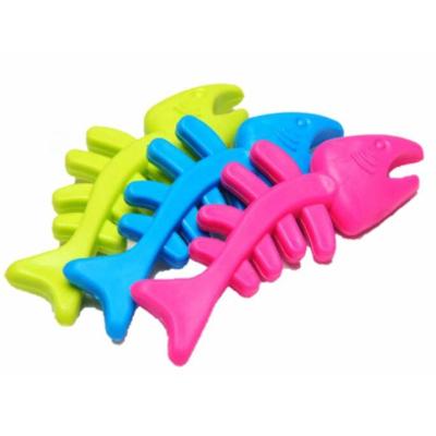 China Wholesale Custom Viable TPR Toy Fish Shape Bite Rubber Dog Toy for sale