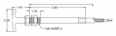 China 1-6mm Outer Diameter Mechanical Pull Control with 1-5mm Inner Diameter for sale