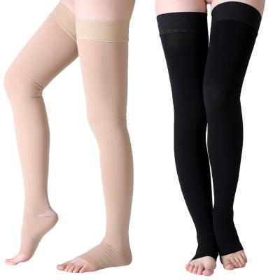 China Beige Varicose Scuff Resistance Pressure Socks For Support Calf for sale