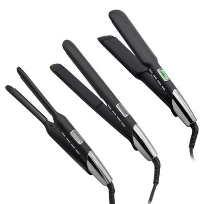 China Wholesale Flat Curling Iron Hair Straightener Hotel Private Label Hair Straightener Titanium Nano Flat Iron Flat Iron for sale