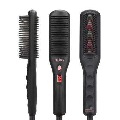 China Hotel Hair Straightener Ceramic Straightening Comb Sweep Hair Straightener Passionate Electric Brush for sale