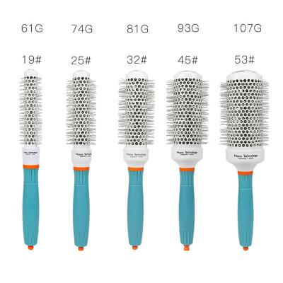 China Compact #32 Salon Hairdressing Ceramic Round Brush With Nylon Material for sale