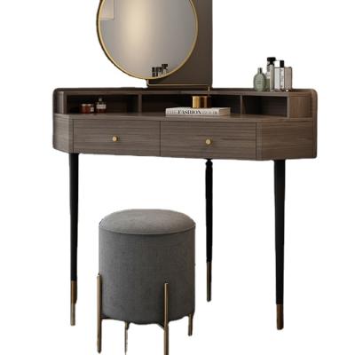 China Convertible Dressing Table Mirror Dressing Table With Wooden Mirror Makeup Luxury Table Drawer Dresser for sale