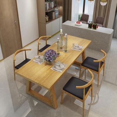 China High Quality Modern Furniture Adjustable Rectangle Wooden Solid Wood Dining Table Set (Other) Table Dining For Home for sale