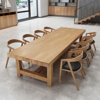 China (Other) Living Room Solid Wood Table And Chairs Wood Adjustable Dining Table Set With PU Leather Cushion Antique Chairs for sale